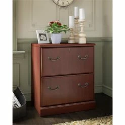 Budget 🎁 Kathy Ireland Office By Bush Furniture Kathy Ireland Office By Bennington 2 Drawer Lateral File In Cherry 🛒 -Mobile Sales Store 1460480 12 L