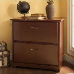 Hot Sale 👏 Pemberly Row 2 Drawer Lateral File Cabinet In Harvest Cherry 🛒 -Mobile Sales Store 1462575 L