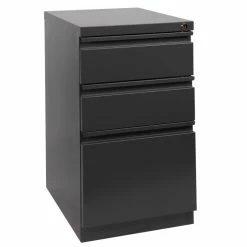 Hot Sale 🎁 Pemberly Row Modern Metal 3 Drawer Mobile File Cabinet File In Black 👏