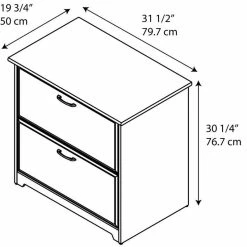 Budget ✔️ Pemberly Row 2 Drawer File Cabinet In Heather Gray 😍 -Mobile Sales Store 1463503 4 L