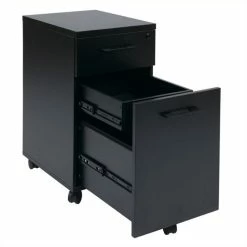 Brand new 😀 Scranton & Co Mobile File Cabinet With Hidden Drawer In Black 🔔