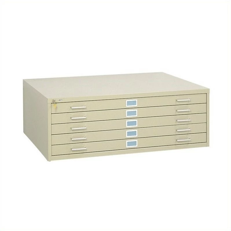 New 🎉 Safco 5 Drawer Metal Flat Files Cabinet For 30" X 42" Documents In Tropic Sand 🥰 1 New 🎉 Safco 5 Drawer Metal Flat Files Cabinet For 30" X 42" Documents In Tropic Sand 🥰