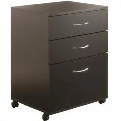 Budget 🧨 Bowery Hill 3 Drawer Vertical Mobile Filing Cabinet In Black 💯