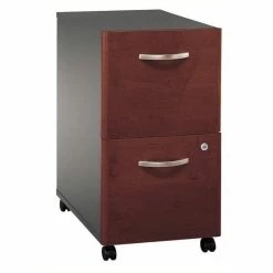 Best Pirce 🔥 Bowery Hill 2 Drawer Mobile Pedestal In Hansen Cherry 🌟