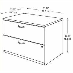 Top 10 ✨ Bowery Hill 2 Drawer Lateral File In Mocha Cherry 🎉 -Mobile Sales Store 1579848 2 L