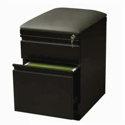 Best Sale 🌟 Bowery Hill Mobile Seat Box-File Cabinet In Black 🎁