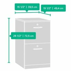 Discount 😉 Bowery Hill 2 Drawer File Cabinet In Bourbon Oak ⌛ -Mobile Sales Store 1581315 6 L