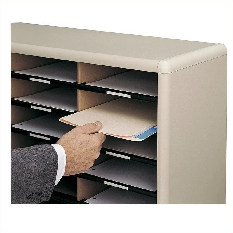 Deals ๐ Safco Value Sorter 24 Compartment WoodFlat Files Organizer In Medium Oak ๐ 2 Deals ๐ Safco Value Sorter 24 Compartment WoodFlat Files Organizer In Medium Oak ๐ - Image 2
