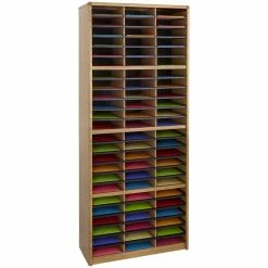 Best Sale 🌟 Safco Value Sorter 72 Compartment Metal Flat Files Organizer In Medium Oak 🛒