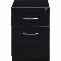 Coupon ✨ Hirsh Industries LLC Hirsh 20-in Deep Mobile Pedestal File 2-Drawer Box/File With Arch Pull Black 🥰 -Mobile Sales Store 1654060 4 L
