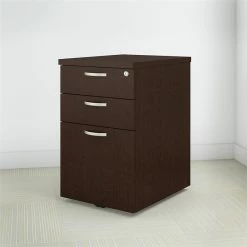 Discount 🛒 BBF Bush Business Furniture Office In An Hour Mobile File Cabinet With 2-Box Drawers In Mocha Cherry 👍 -Mobile Sales Store 1678535 2 L
