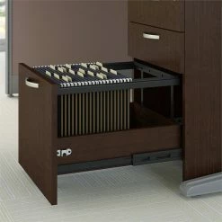 Discount 🛒 BBF Bush Business Furniture Office In An Hour Mobile File Cabinet With 2-Box Drawers In Mocha Cherry 👍 -Mobile Sales Store 1678535 3 L