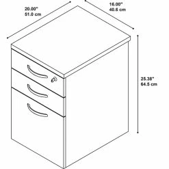 Discount 🛒 BBF Bush Business Furniture Office In An Hour Mobile File Cabinet With 2-Box Drawers In Mocha Cherry 👍 -Mobile Sales Store 1678535 4.jpg L