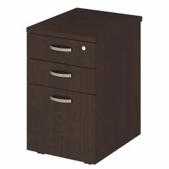 Discount π BBF Bush Business Furniture Office In An Hour Mobile File Cabinet With 2-Box Drawers In Mocha Cherry π