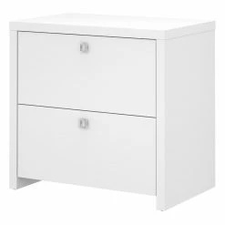Deals 🌟 BBF Echo 2 Drawer Lateral File Cabinet In Pure White - Engineered Wood ✔️