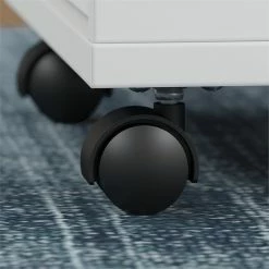 Cheap ✔️ BBF Method 3 Drawer Mobile File Cabinet In White - Engineered Wood 🔔 -Mobile Sales Store 1768109 4 L