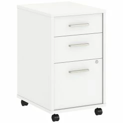 Cheap ✔️ BBF Method 3 Drawer Mobile File Cabinet In White - Engineered Wood 🔔