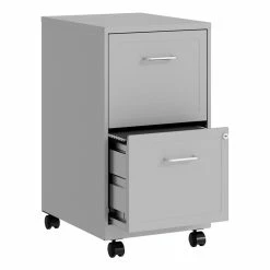 Cheapest 😀 Scranton & Co Scranton & Modern Metal Gray Co Mobile 2 Drawer File Cabinet 🎉