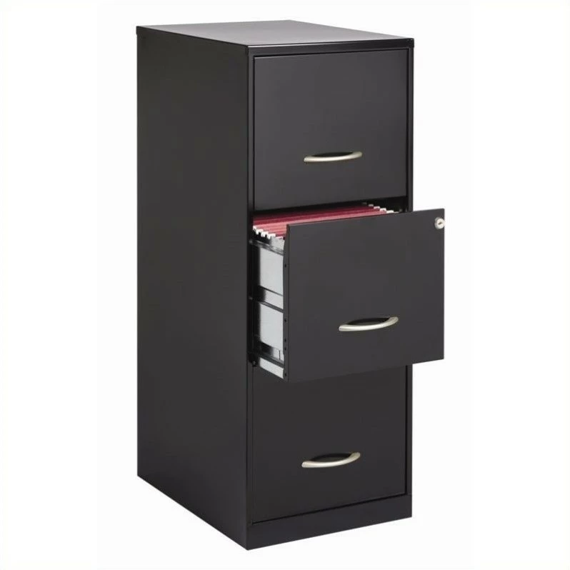Best Pirce π Scranton & Co Scranton & Modern Metal Co 3 Drawer Letter File Cabinet In Black π 1 Best Pirce π Scranton & Co Scranton & Modern Metal Co 3 Drawer Letter File Cabinet In Black π