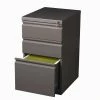 Discount 🤩 Scranton & Co 3 Drawer Mobile File Cabinet In Med Tone 💯