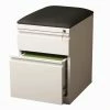 Best Pirce 🌟 Scranton & Co Mobile Seat Box-File Cabinet In White 💯