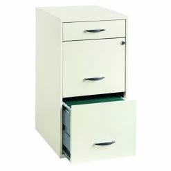 Outlet 😍 Scranton & Co 3 Drawer Steel File Cabinet In White 😉