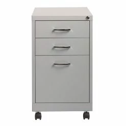 New 👍 Scranton & Co 3 Drawer Filing Cabinet In Platinum ❤️ -Mobile Sales Store 1786824 2 L