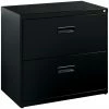 Budget 🥰 Scranton & Co 2 Drawer Lateral File Cabinet In Black 💯