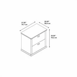 Deals 🛒 Scranton & Co 2 Drawer Lateral File Cabinet In Antique Cherry 🥰 -Mobile Sales Store 1805105 4 L