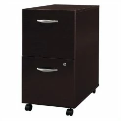 Discount 👏 Scranton & Co 2 Drawer Mobile Pedestal In Mocha Cherry 💯 -Mobile Sales Store 1872910 2 L