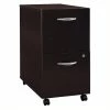 Discount 👏 Scranton & Co 2 Drawer Mobile Pedestal In Mocha Cherry 💯