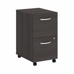 Discount π Scranton & Co 2 Drawer Mobile File Cabinet In Storm Gray π
