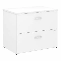 Outlet 🔥 Scranton & Co Lateral File Cabinet In White 🔥