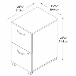Deals 🧨 Scranton & Co Mobile Pedestal In Hansen Cherry 😉 -Mobile Sales Store 1873222 6 L