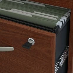 Promo 🎁 Scranton & Co 3 Drawer Mobile Pedestal In Mahogany ✨ -Mobile Sales Store 1873223 2 L