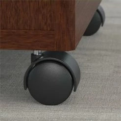 Promo 🎁 Scranton & Co 3 Drawer Mobile Pedestal In Mahogany ✨ -Mobile Sales Store 1873223 3 L