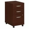 Promo 🎁 Scranton & Co 3 Drawer Mobile Pedestal In Mahogany ✨
