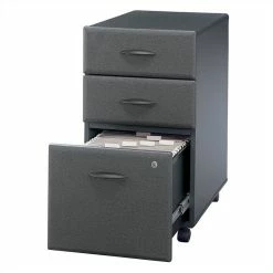 Outlet 🔔 Scranton & Co 3 Drawer Mobile File Cabinet In Slate ⭐ -Mobile Sales Store 1873261 3 L
