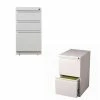 Hot Sale ❤️ Home Square Value Pack (Set Of 2) Drawer Mobile Filing Cabinet In White ⌛