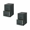 Best deal 😉 Home Square Value Pack (Set Of 2) 2 Drawer Letter File Cabinet In Black 🎉
