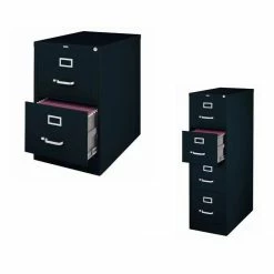 Best Pirce 👏 Home Square (Value Pack) 2 Drawer File Cabinet And 4 Drawer File Cabinet In Black 🥰