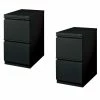 Budget 👏 Home Square Value Pack (Set Of 2) 2 Drawer Mobile File Cabinet File In Black 👏