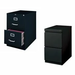 Best Pirce 😍 Home Square Value Pack (Set Of 2) Mobile File Cabinet And File Cabinet In Black ✔️