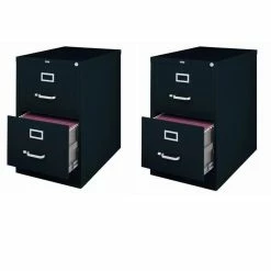 Best Pirce 🔥 Home Square Value Pack (Set Of 2) 2 Drawer Legal File Cabinet In Black 🤩
