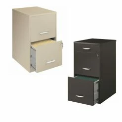Hot Sale ✔️ Hirsh Industries LLC (Value Pack) 2 Drawer Letter File Cabinet And 3 Drawer File Cabinet 🔔