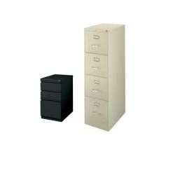 Best deal 🌟 Hirsh Industries LLC Set Of 2 Value Pack 4 And 3 Drawer Black Mobile Filing Cabinet 😉