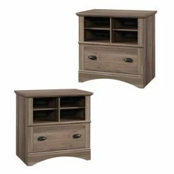 Best Pirce 🎁 Sauder (Set Of 2) 1 Drawer Lateral File Cabinet In Salt Oak 🔥