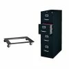 Cheapest 💯 Hirsh Industries LLC 2 Piece File Cabinet And Commercial Cabinet Mobile Dolly Set In Black 😉