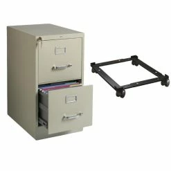 Best reviews of 🎁 Hirsh Industries LLC 2 Drawer Vertical Letter File Cabinet And Adjustable File Mobile Caddy 🎁