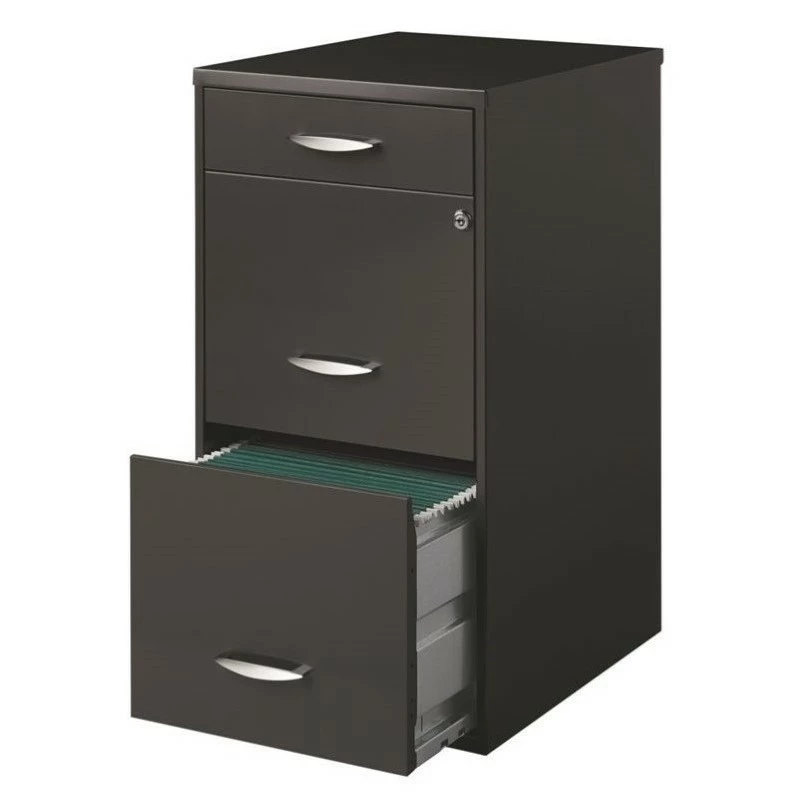 Outlet π Hirsh Industries LLC 2 Piece File Cabinet In Charcoal And Adjustable File Caddy In Black π 3 Outlet π Hirsh Industries LLC 2 Piece File Cabinet In Charcoal And Adjustable File Caddy In Black π - Image 3